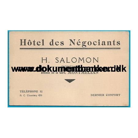 Hotel des Negociants Montmelian Frankrig Hotelreklame