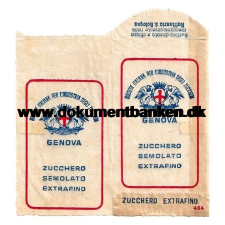 Zucchero Genova Sukkerpose Rom Italien 1954