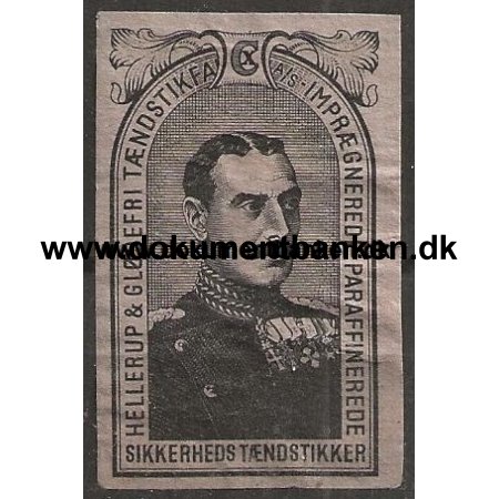 Hellerup & Gldefri Tndstiksfabrik A/S tndstikske etiket 1951