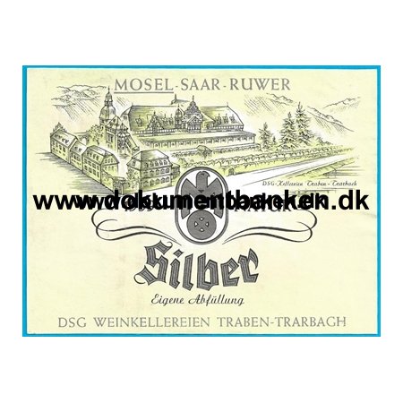 Silber Weisswein Etiket Tyskland 1963