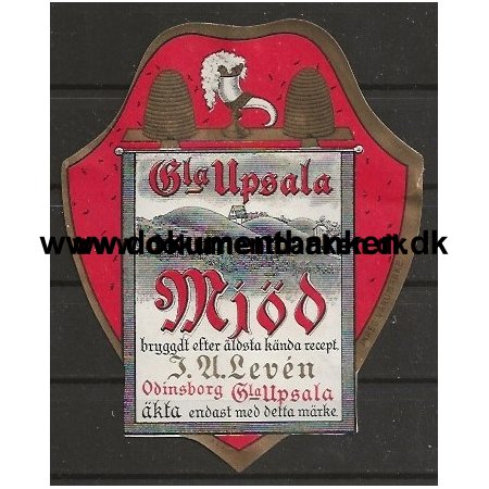 Gamla Upsala letiket Sverige 1946