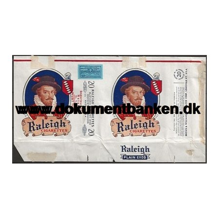 Raleigh Cigaretpakke Omslag fra Schweizturen 1947