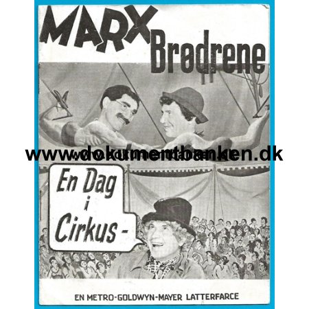 En Dag I Cirkus, Marx Brother's, Filmprogram, 1939