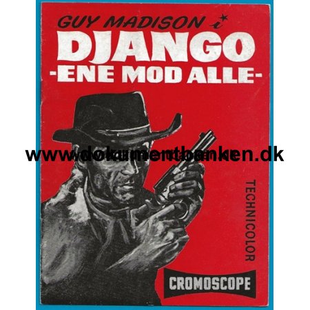 Django ene mod alle, Guy Madison, Filmprogram, 1967