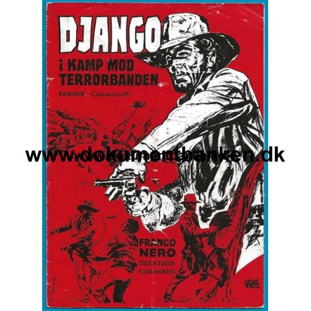 Django i kamp mod Terrorbanden, Franco Nero, Filmprogram, 1966