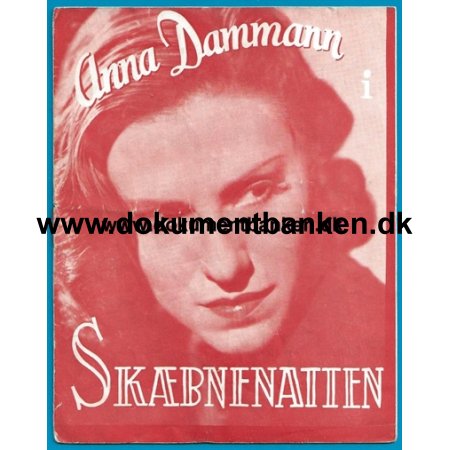 Skbnenatten, Anna Dammann, Filmprogram, 1939