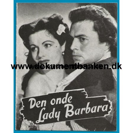 Den onde Lady Barbara, Margaret Lockwood, Filmprogram, 1943