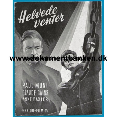 Helvede Venter, Paul Muni, Filmprogram, 1946