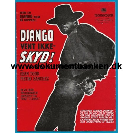 Django Vent ikke  Skyd, Filmprogram, 1967