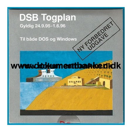 DSB Togplan, 24.9.95 - 1.6.96, Til bde DOS og Windows