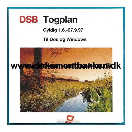 DSB Togplan, 1.6.97 - 27.9.97, Til bde DOS og Windows