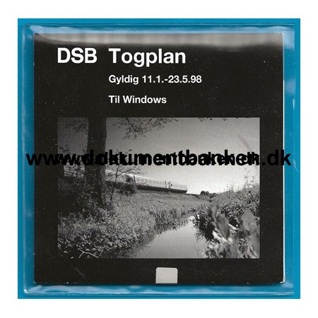 DSB Togplan, 11.1.98 - 23.5.98, Til Windows