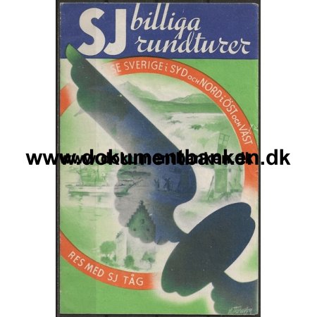 SJ Billiga rundturer Brochure 1939