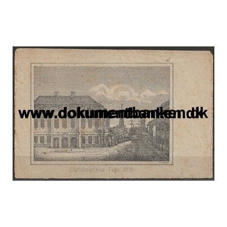 Slotholmens Vagt 1839 Kobberstik