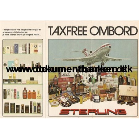 Sterling Taxfree Ombord folder