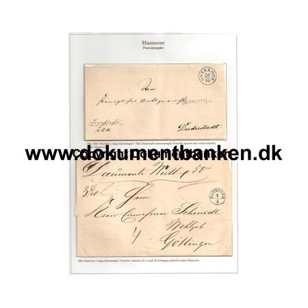 Tyskland Hannover - 2 breve 1842