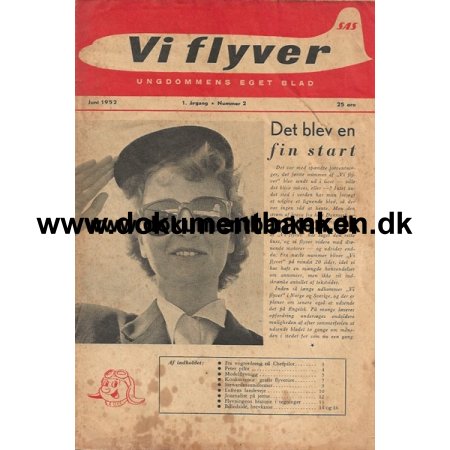 SAS Vi flyver Juli 1952 Luftfart Blade