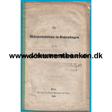 Die Mrzrevolution in Kopenhagen und die Schleswig-Holsteinische Armee 1848