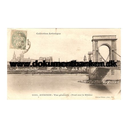 Avignon. Vue generale - Pont sur le Rhone. Carte Postale