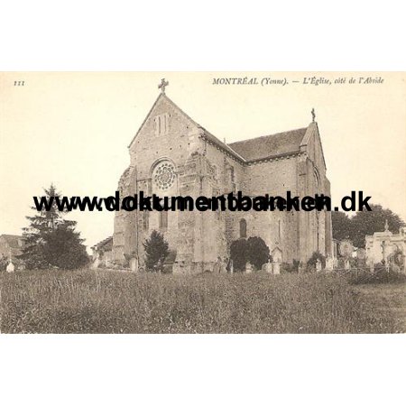Montral. (Yonne) - L'Eglise cote de l'Abside. Carte Postale