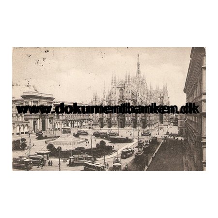 Milano. Katedralen Il Duomo. Carte Postale. 1913