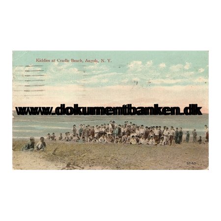 Kiddies at Cradle Beach, Angola N. Y. Post Card 1920
