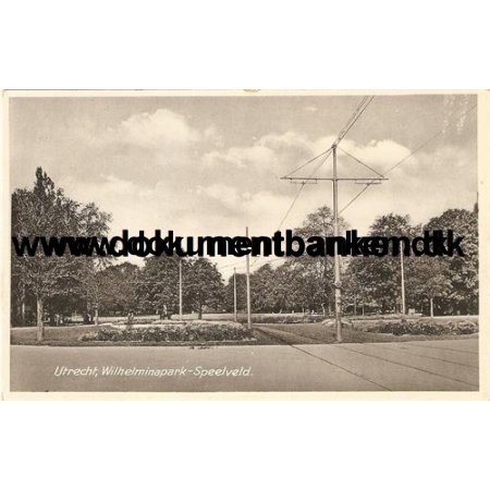 Utrecht, Wilhelminapark - Speeveld. Postkort