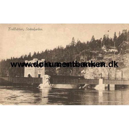 Trollhttan. Strmkarlen. Sverige. Vykort. 1920