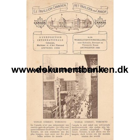 Antwerpen. Verdensudstillingen Antwerpen 1930. Carte Postale.