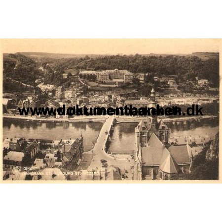 Dinant. Panorama et Faubourg St Medard. Carte Postale