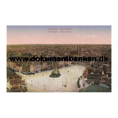 Courtrai (Kortrijk). Panorama. Carte Postale