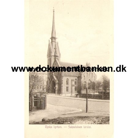 Saksalainen kirkko Helsinki. Carte Postale