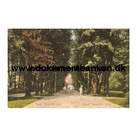 Riga, Kaiserlicher Garten, Letland, Carte Postale