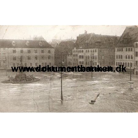 Nrnberg, Hochwasser Katastrophe, Post Karte, 5 februar 1909