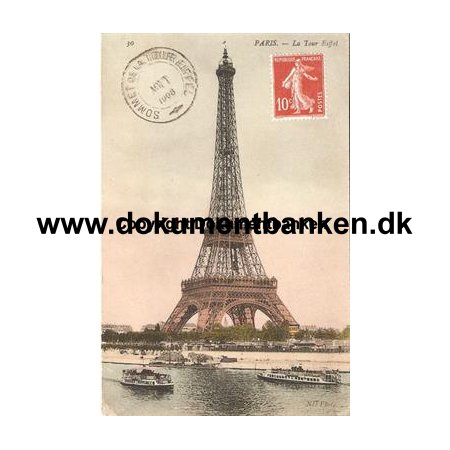 Paris, La Tour Eiffel 16 august 1908
