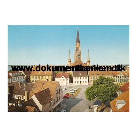 Schleswig, Blick vom Rathaus zum Dom, Post Karte