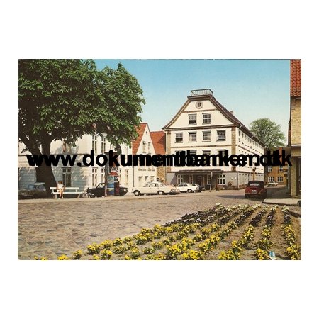 Schleswig, Rathausmarkt und Rathaus, Post Karte