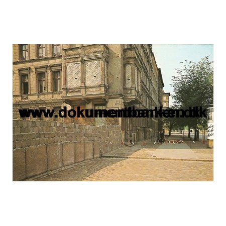 Berlinmuren, Bernauer Strasse, Postkarte