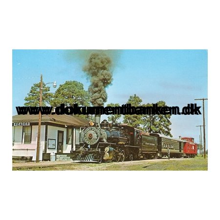 Reader Railroad, Reader, Arkansas, USA, Post Card