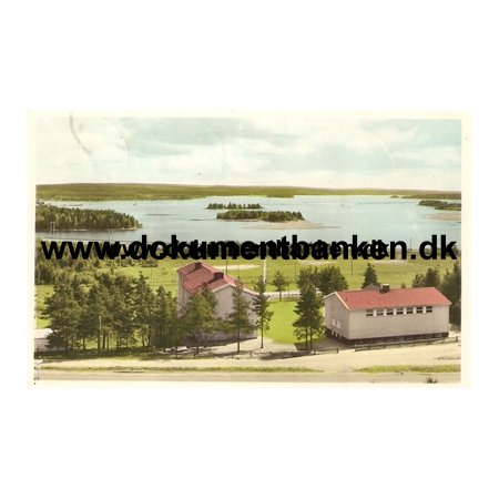 Morjrv, Skolen og Kalixelven, Sverige, Postkort