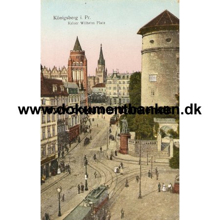 Kaliningrad. (Knigsberg), Kaiser Wilhelm Platz, Post Karte