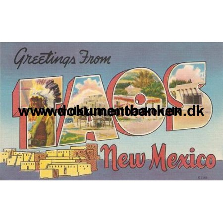 Taos, New Mexico, Post card