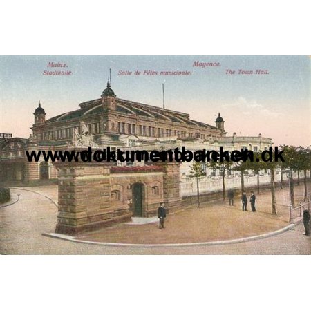 Mainz, Stadthalle, Postkarte
