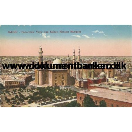 Cairo, Egypten, Panoramic View, Postkort