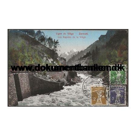 Ligne du Viege, Zermat, Schweiz til St. Croix, DWI, Postkort