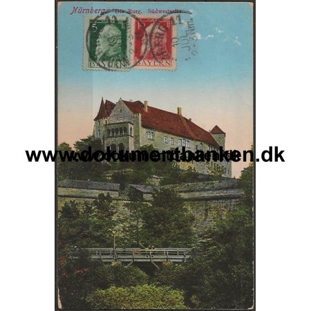 Nrnberg, Bayern til St. Croix, DWI, Postkort, 1911