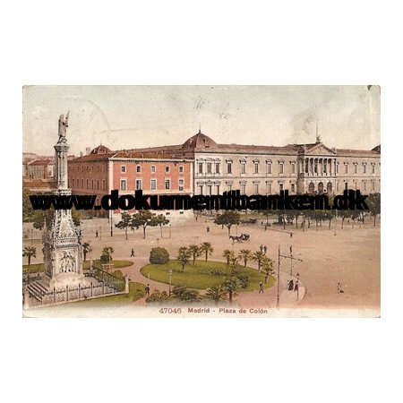 Madrid, Palza de Colon, Spanien, Postkort