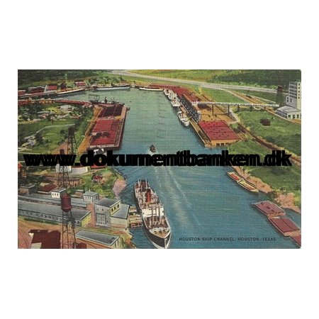 Houston Ship Channel, Houston, Texas, USA, Postkort