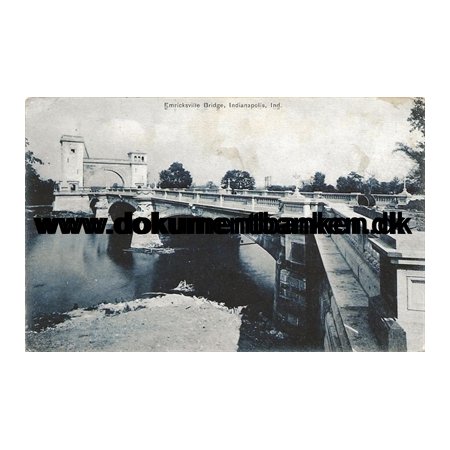 Emricksville Bridge, Indianapolis, Indiana, USA, Postkort