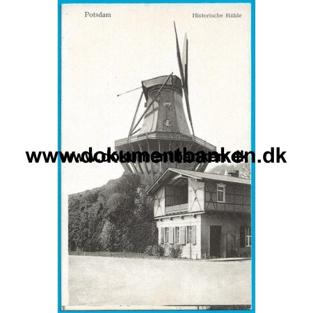 Potsdam, Historische Mhle, Tyskland, Postkarte